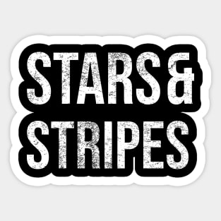 Stars and Stripes: 4th of july celebration gift idea Sticker